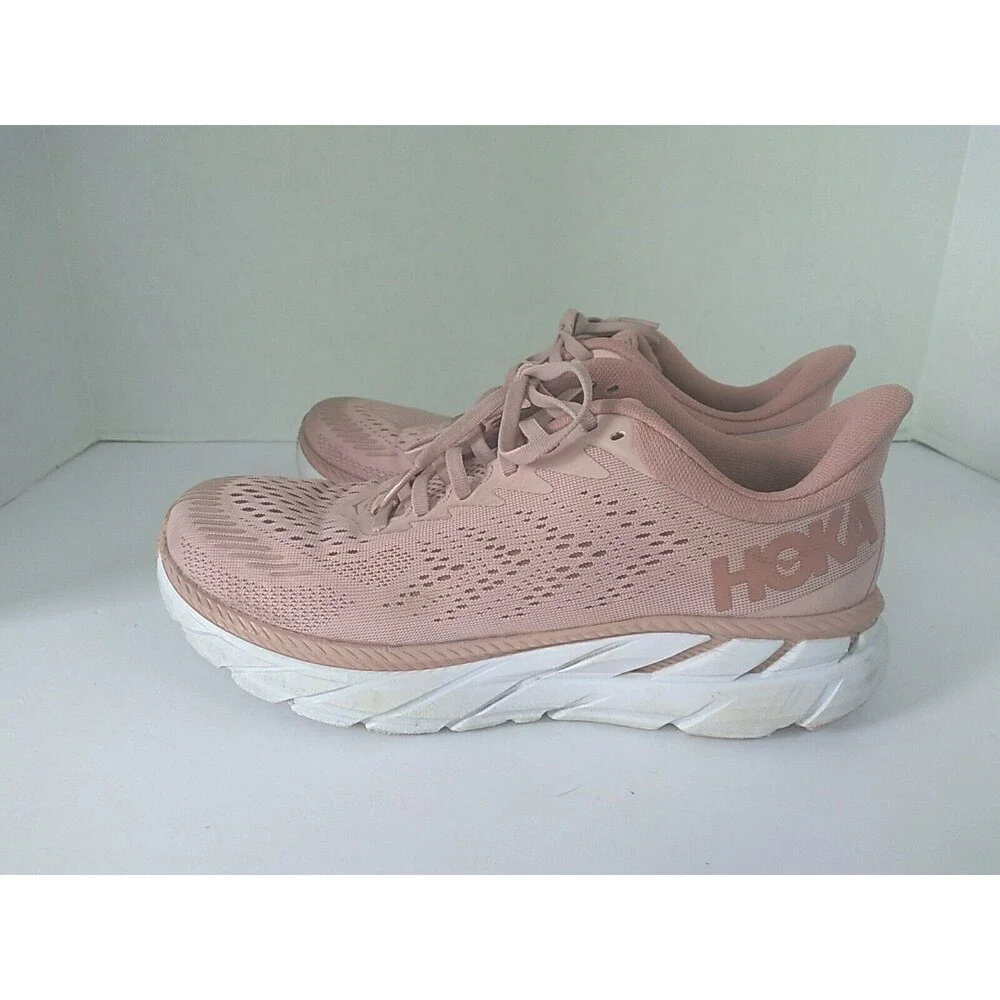 Hoka Clifton Running‎ Shoes Cushioned Athletic Sneakers Comfort Pink Size